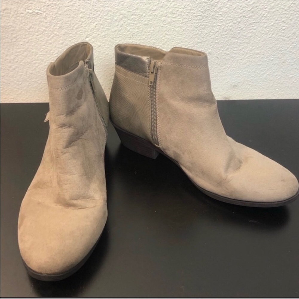 Madden Girl Gray Snake Skin Ankle Boots